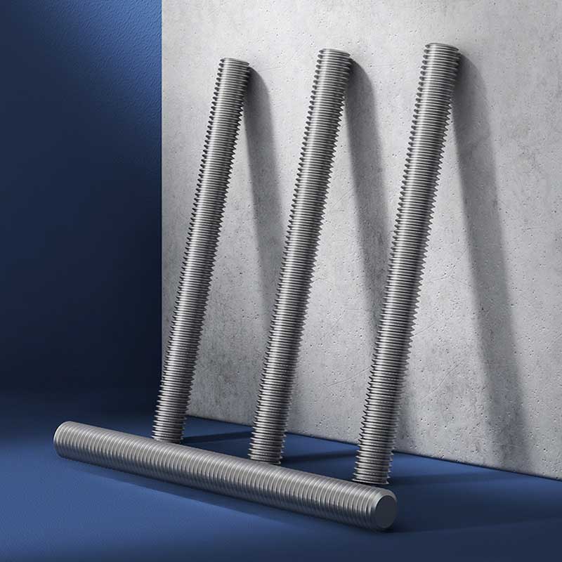 Täysin kierteitetyt nastat soikealla pisteellä