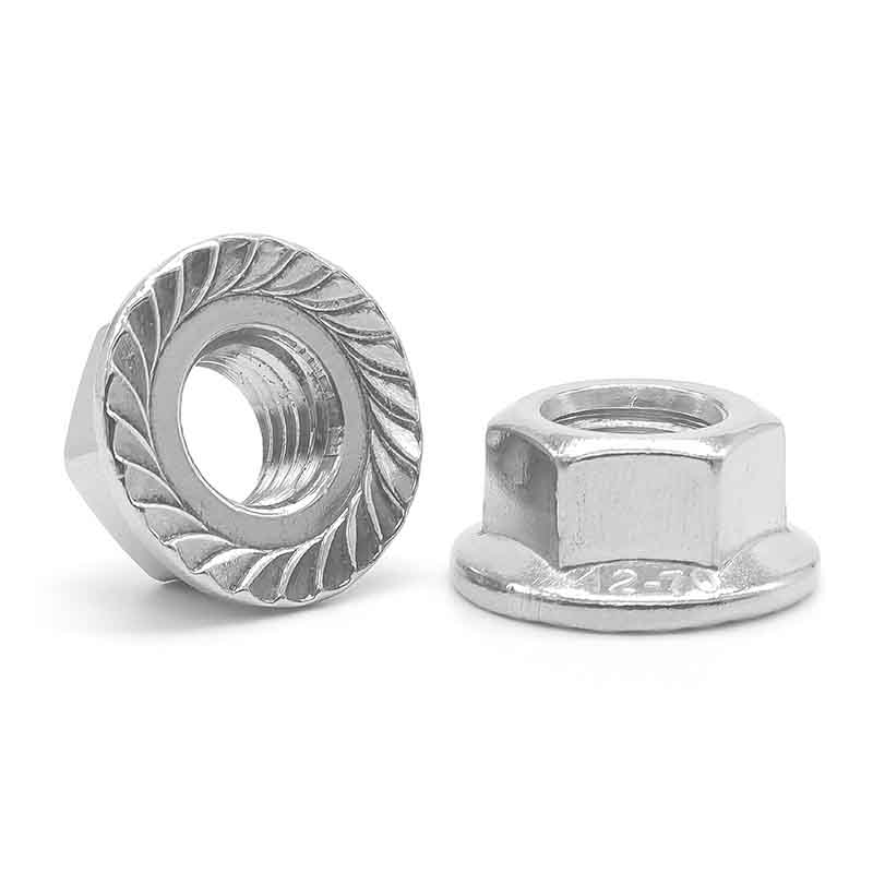 Kuusikulmaiset laippamutterit teollisuusrakennuksiin