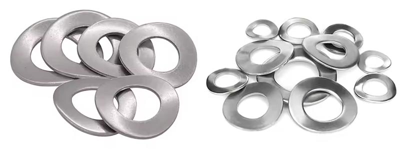 Wave saddle spring washer