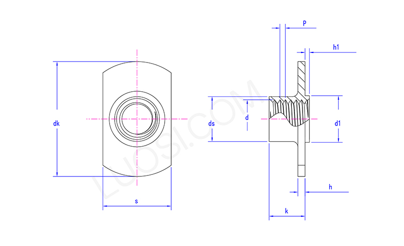 Uncompromising T Style Weld Nuts