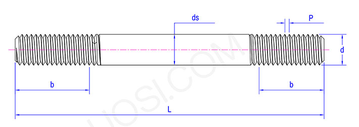 Double ends anchor bolt