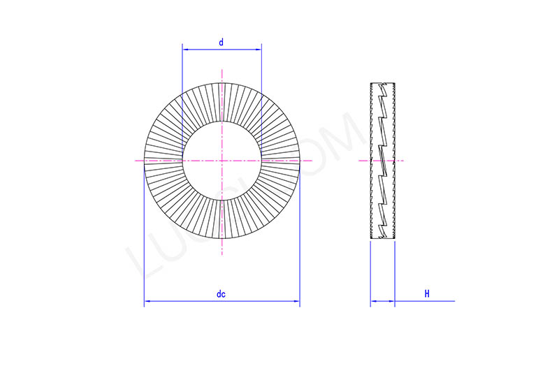 Two Fold Wedge Lock Washer