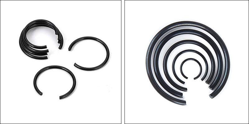 Round Wire Snap Rings Shafts