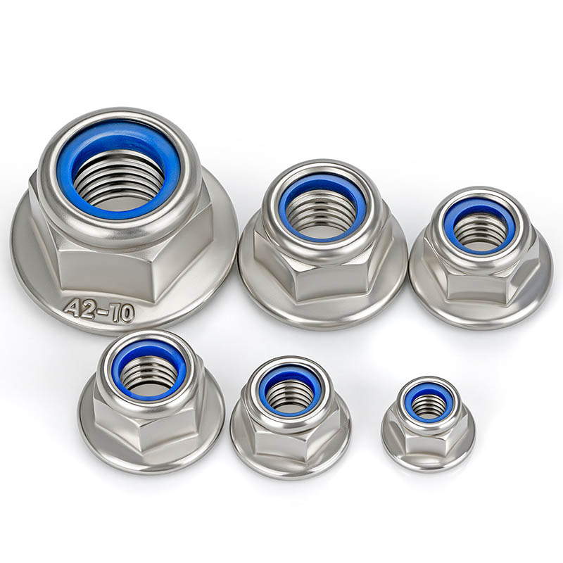 Nylon lukkomutteri laipalla