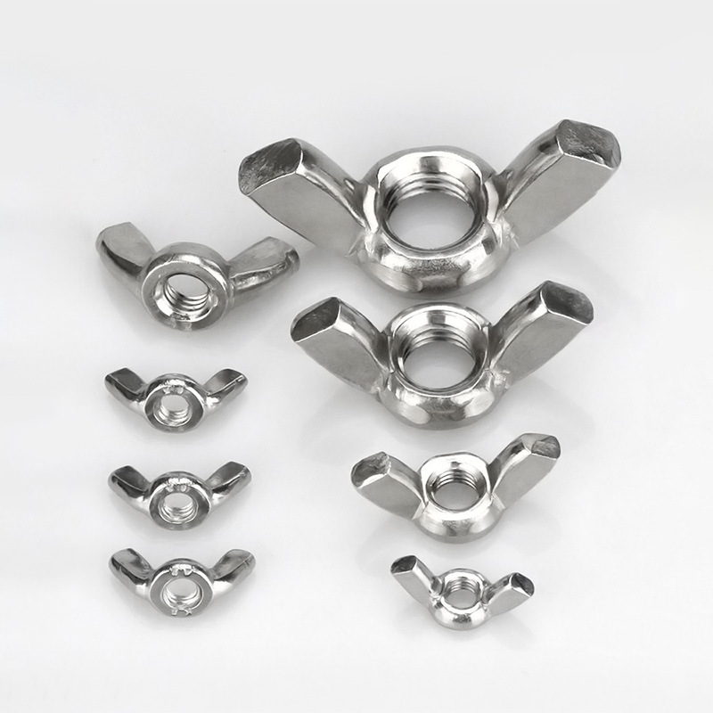 Pyöreän siiven muotoinen mutteri