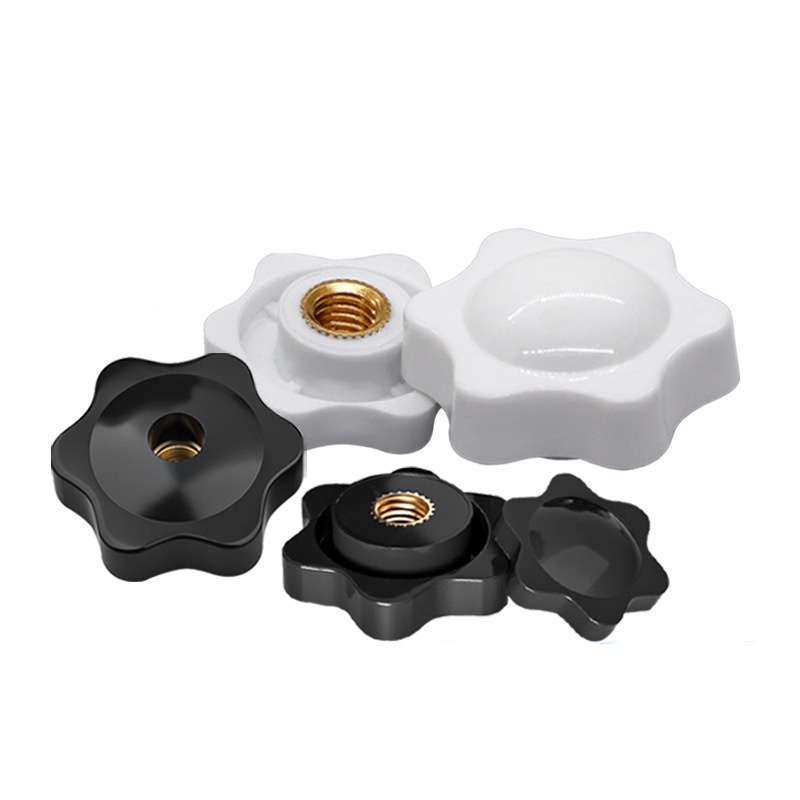 Tähden muotoinen nuppi kahva mutteri